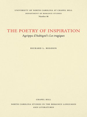 cover image of The Poetry of Inspiration